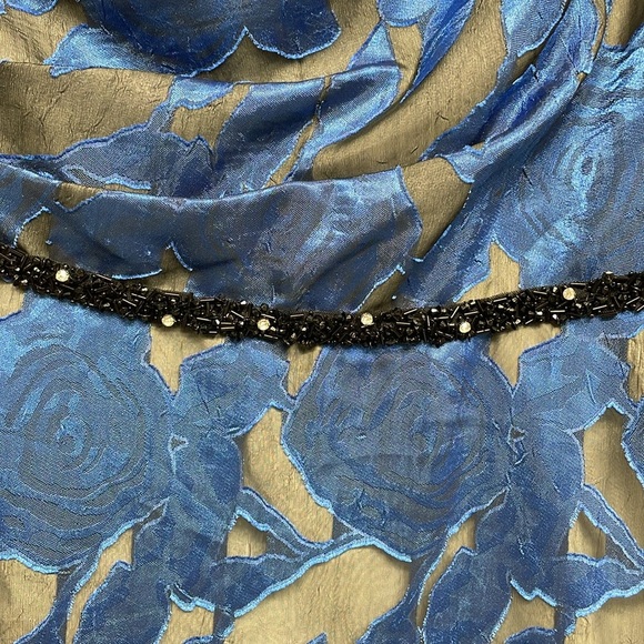 NWT Carmen Marc Valvo Infusion One Shoulder Floral Formal Gown with Pockets 12 - Picture 4 of 16